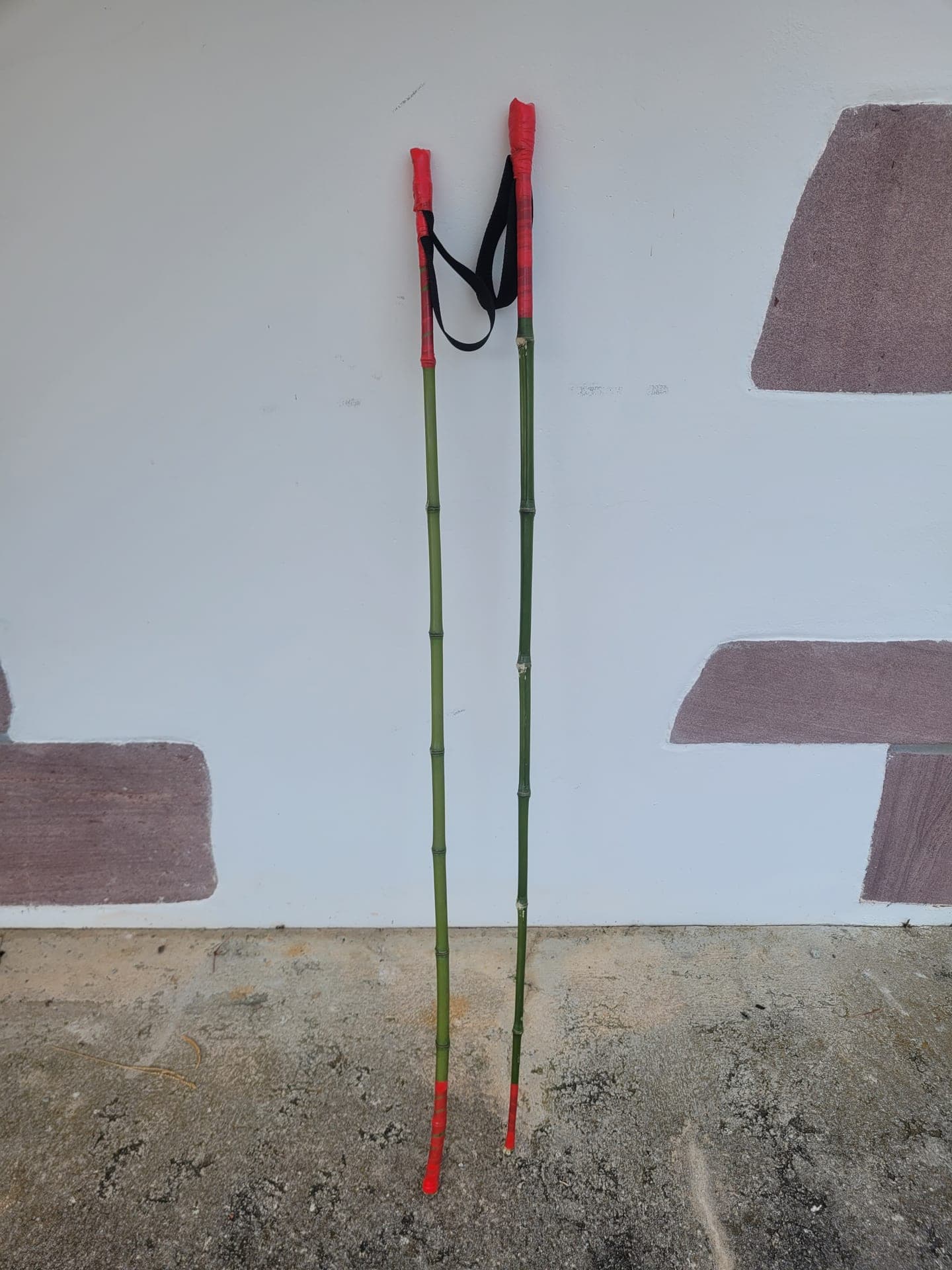 Détail de la tige monobloc en bambou fait main